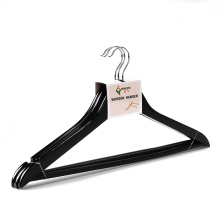 supermarket  Cheap wooden hanger black wooden top hanger for wholesale